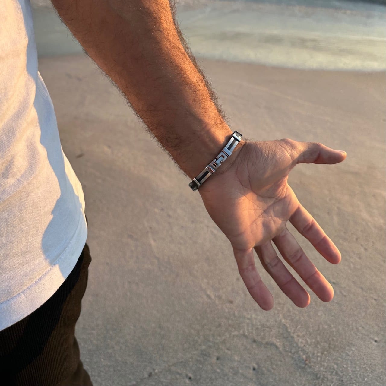 Bracelet homme en acier