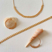 Bracelet plaqué or feuillage