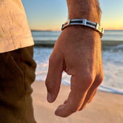 Bracelet homme en acier