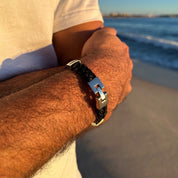 Bracelet homme cuir tressé