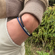 Bracelet homme cuir