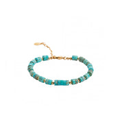 Bracelet perles jaspe bleu turquoise