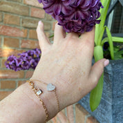 bracelet coeur zircons