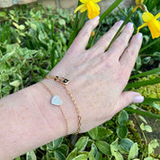 bracelet coeur plaqué or