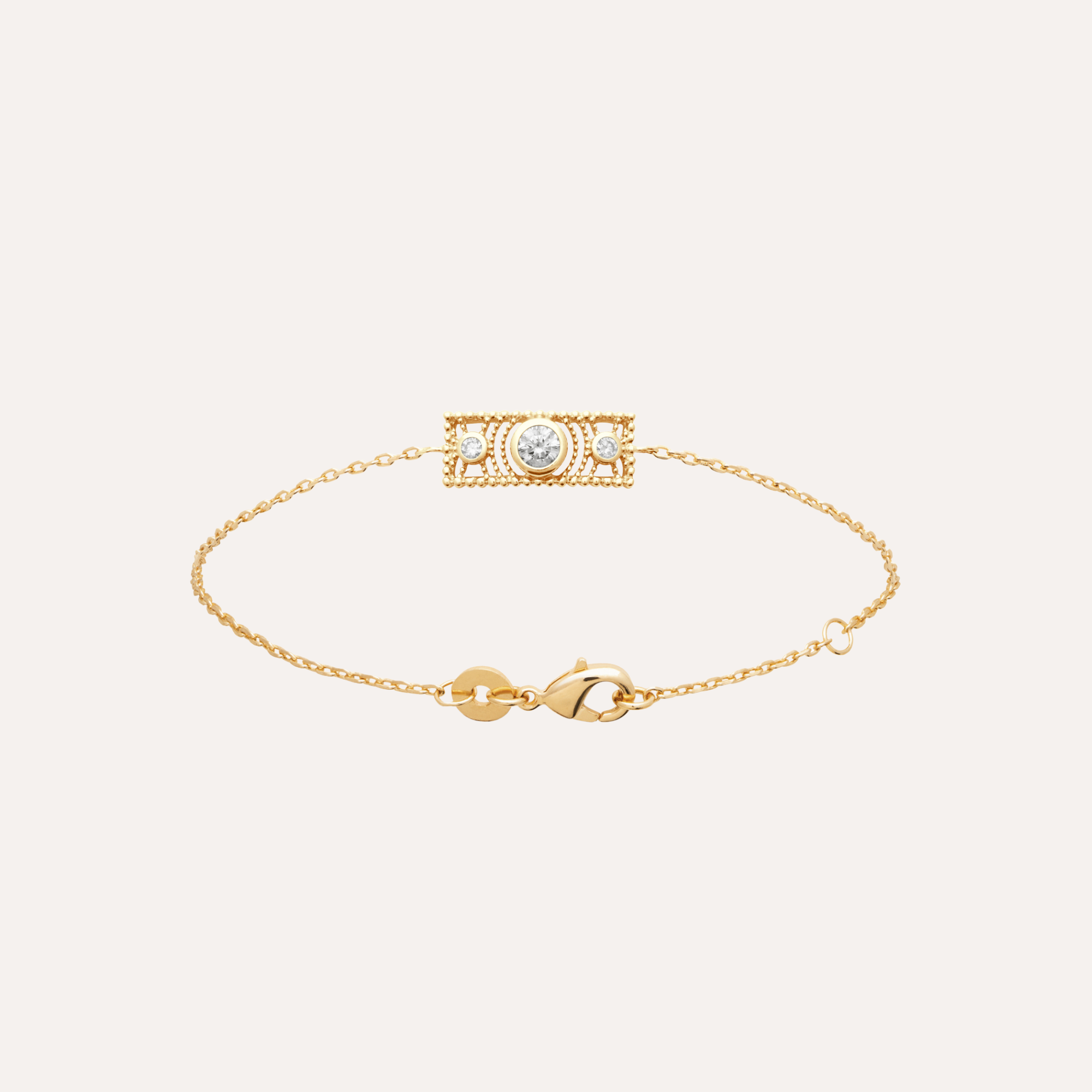 Bracelet plaqué or barrette Bonnie