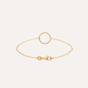 Bracelet plaqué or cercle Edmée