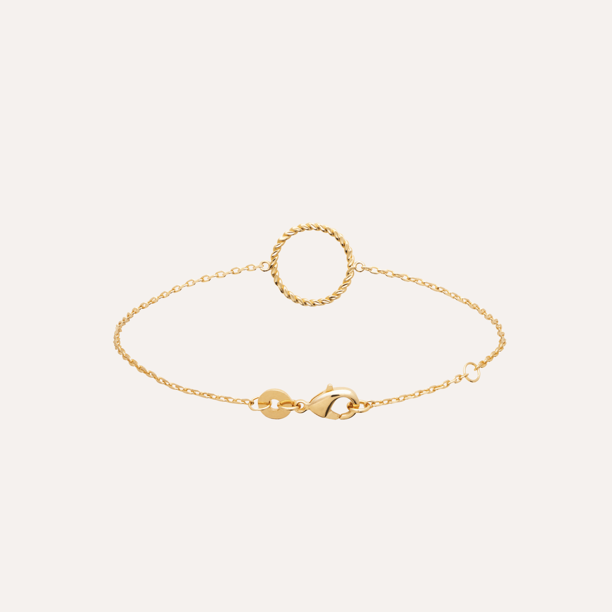 Bracelet plaqué or cercle Edmée