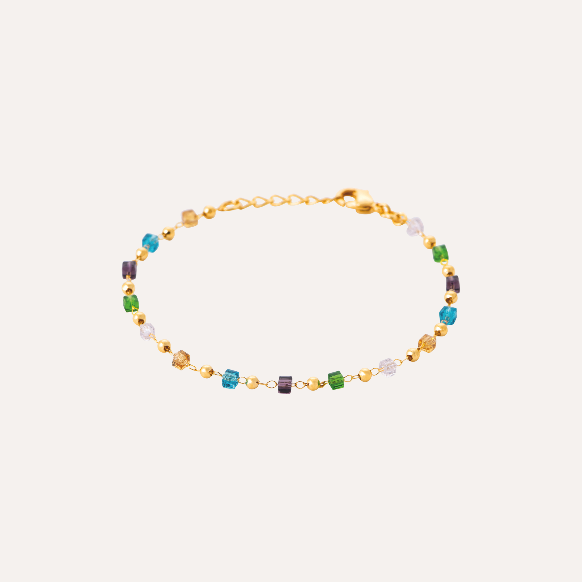 Bracelet perles colorées Eglantine