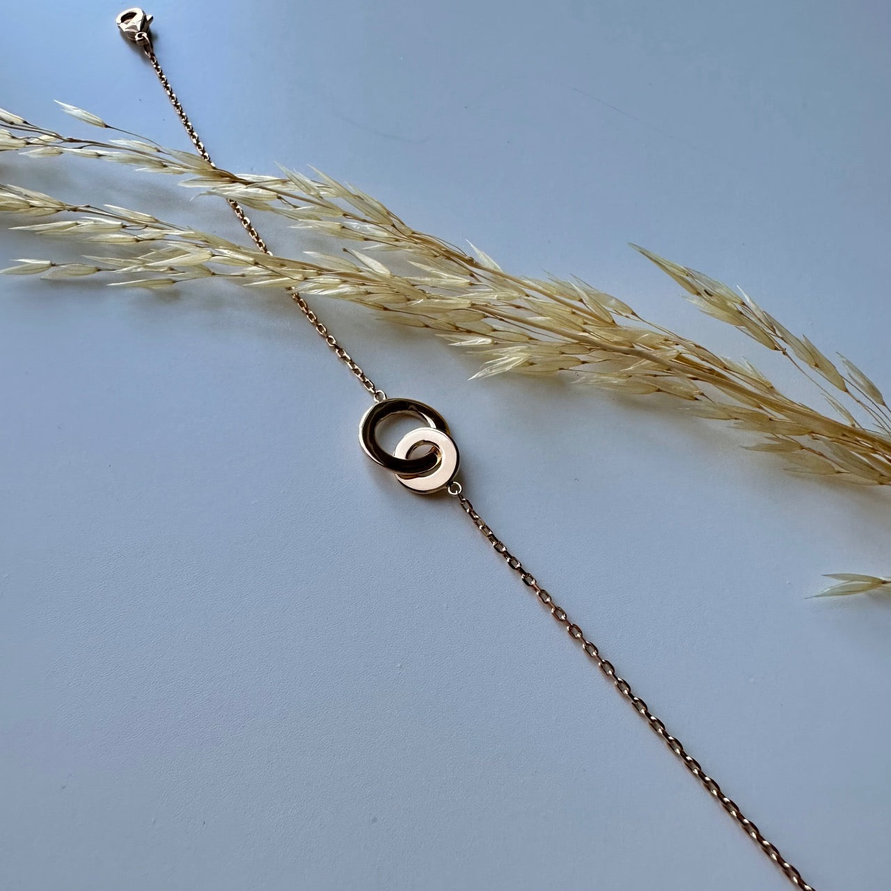 Bracelet cercles plaqué or Jodie