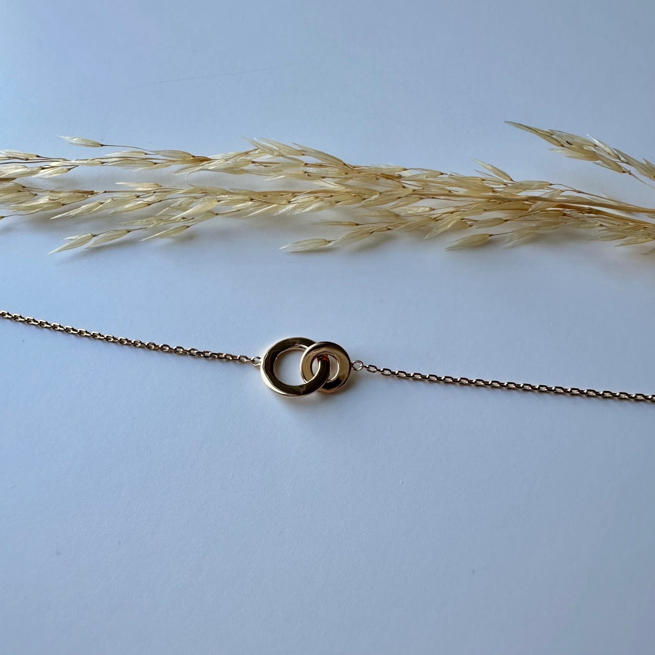 Bracelet cercles plaqué or Jodie