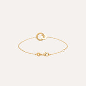Bracelet cercles plaqué or Jodie