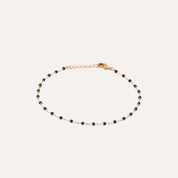 Bracelet perles Miyuki plaqué or