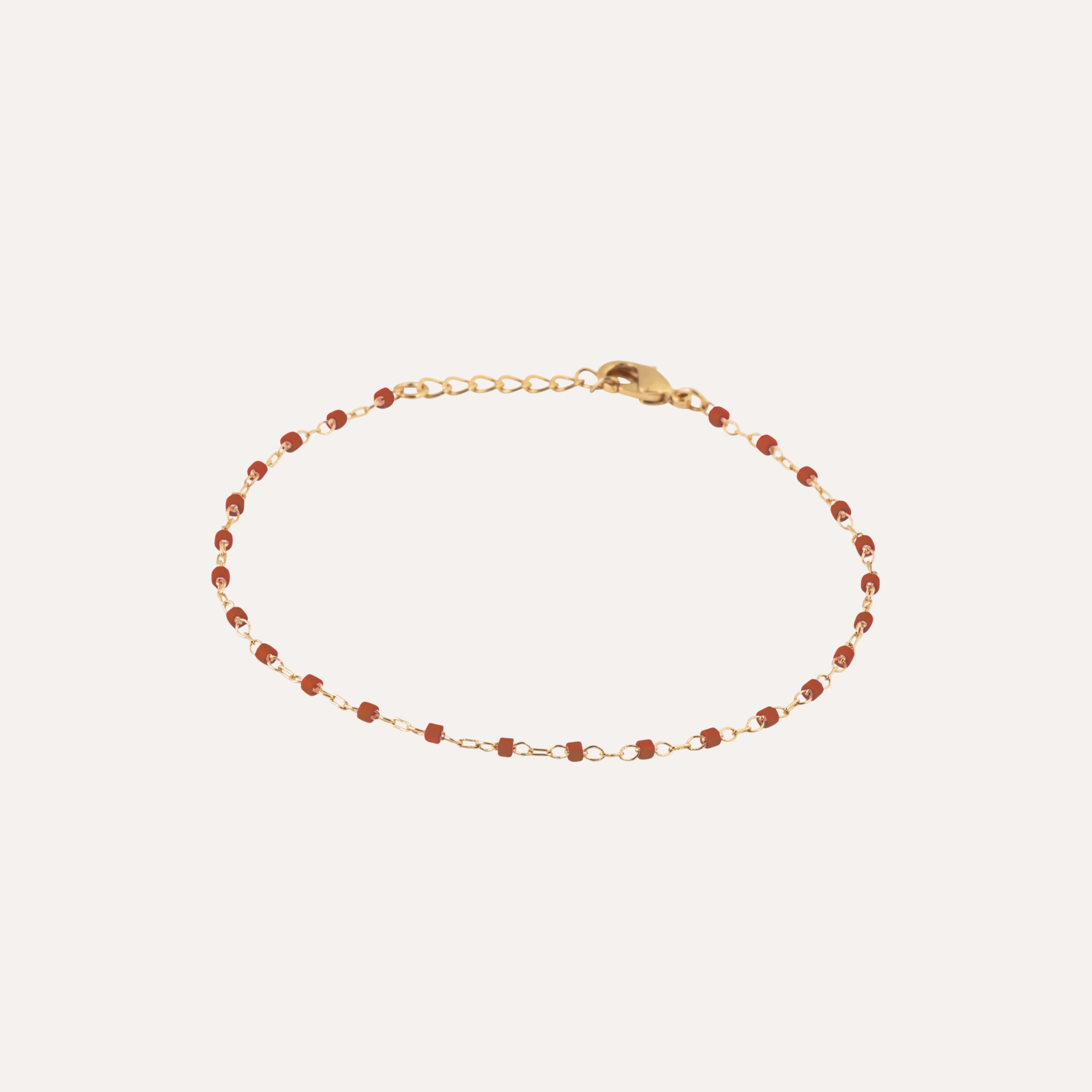 Bracelet perles Miyuki plaqué or