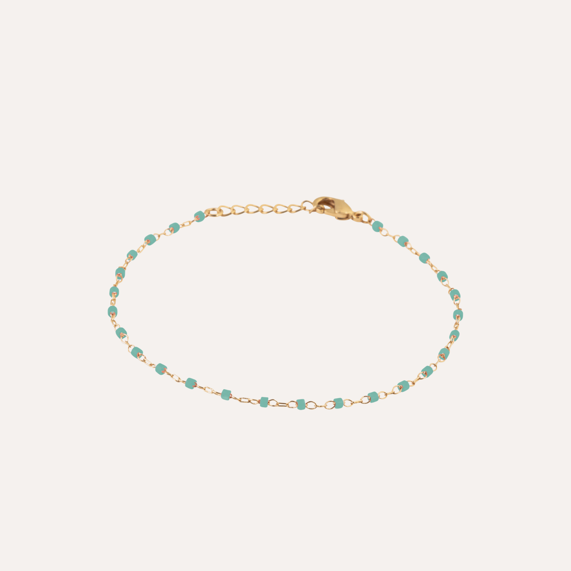 Bracelet perles Miyuki plaqué or