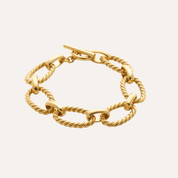 Bracelet plaqué or maillons Tess