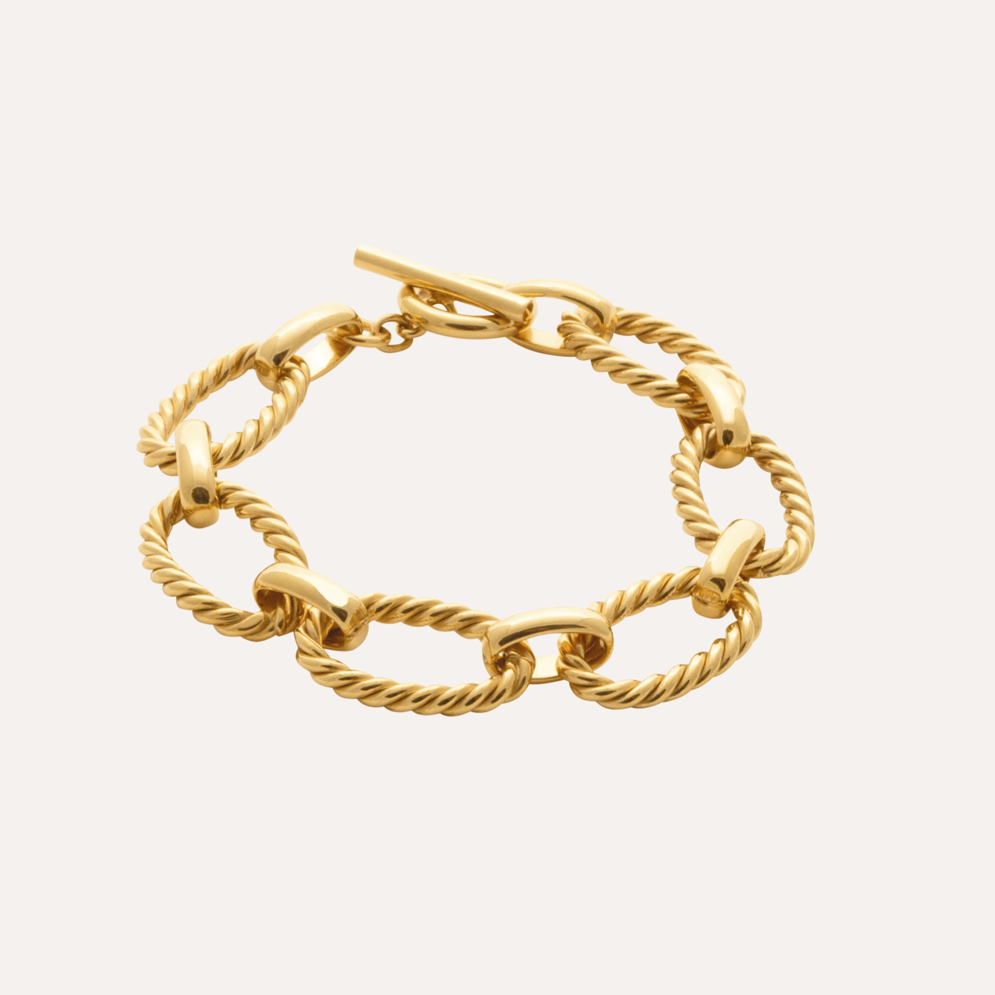 Bracelet plaqué or maillons Tess