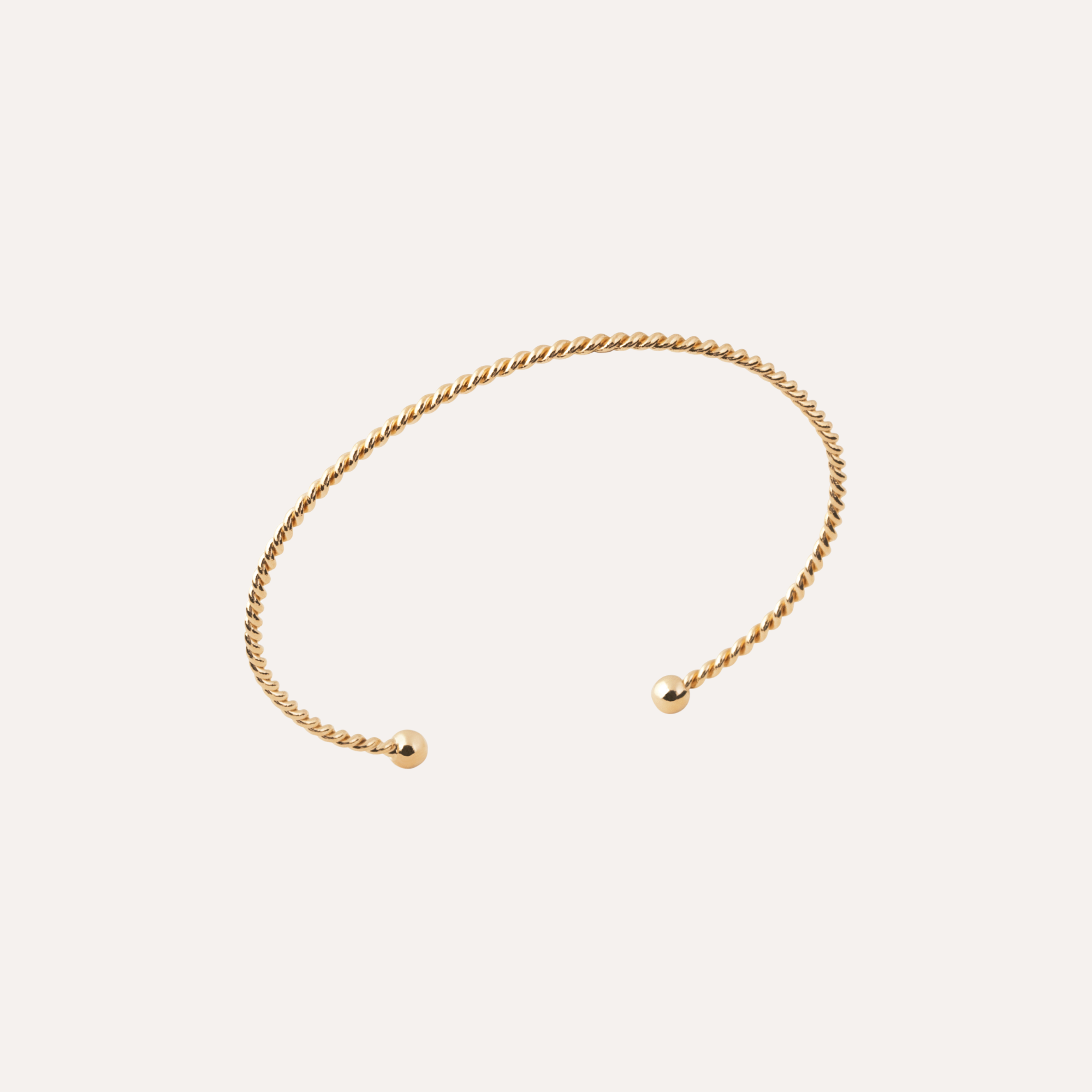 Bracelet jonc plaqué or Amélie