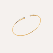 Bracelet jonc plaqué or Bianca