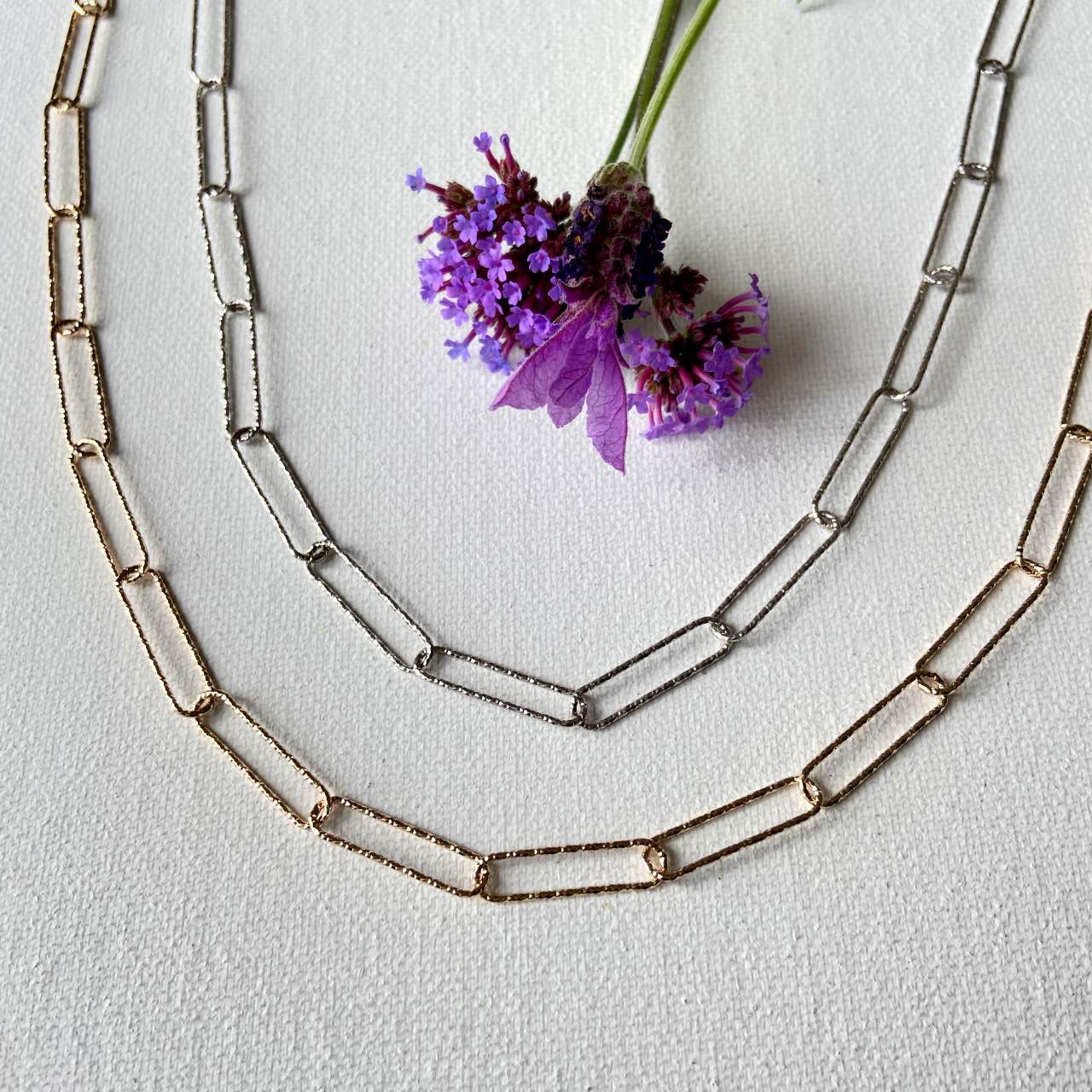 Collier chaine argent ou plaqué or