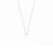 Collier serti clos argent fantaisie