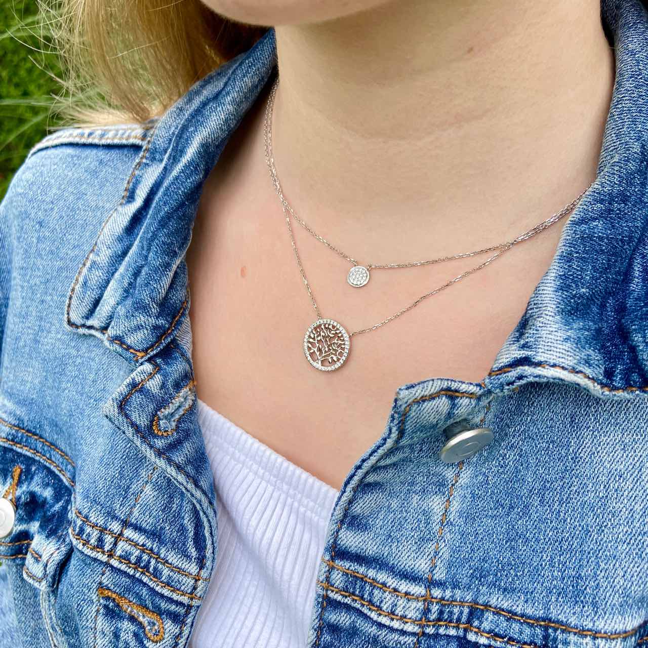 Collier arbre de vie argent