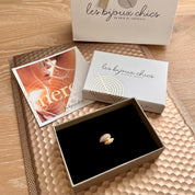 Présentation coffret Cadeau bague plaqué or
