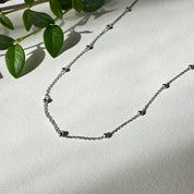 Collier chaine argent boules