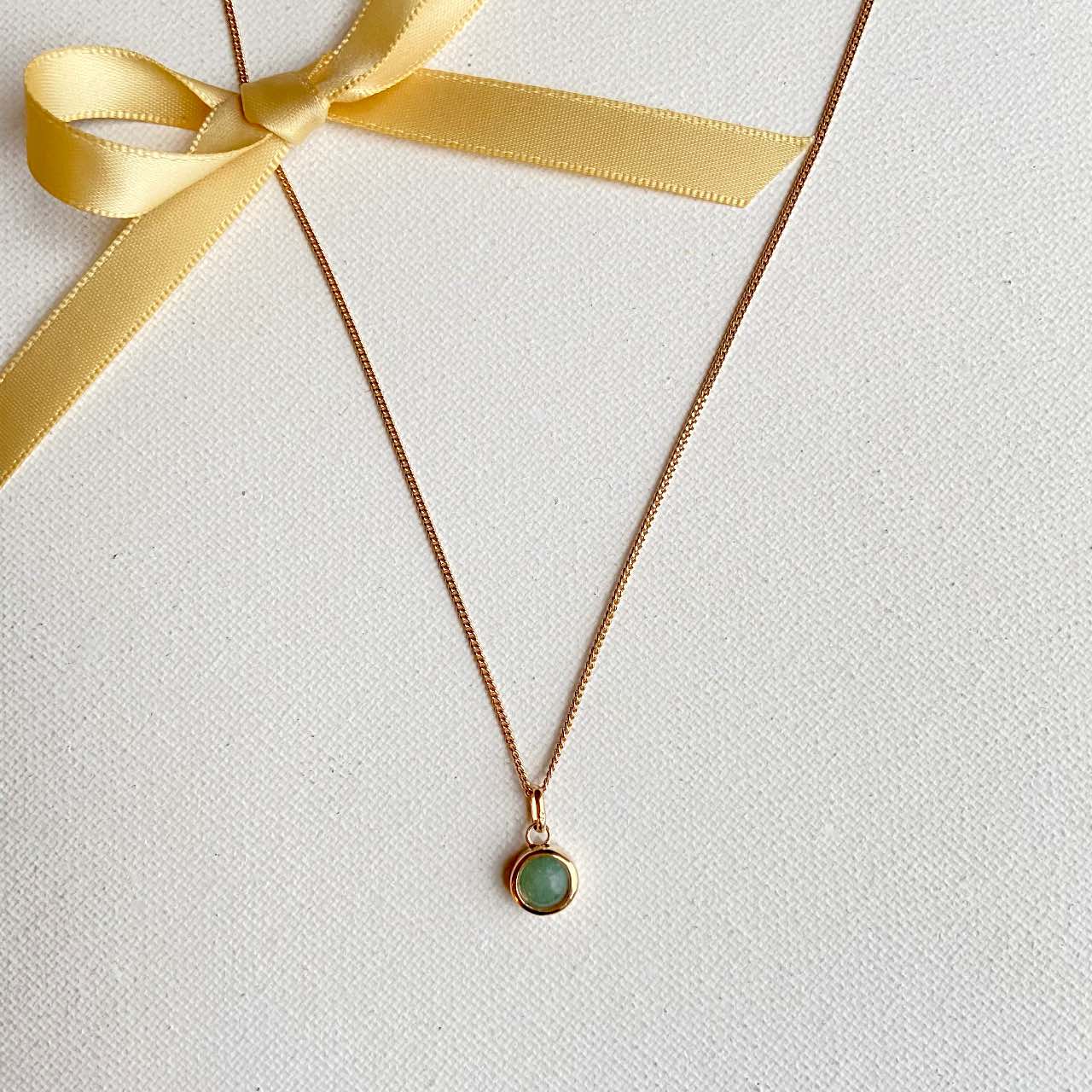 Les Bijoux Chics Pendentif pierre verte collier aventurine