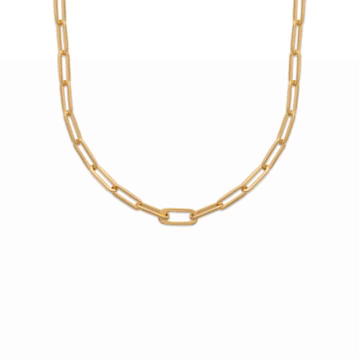 Collier chaine plaqué or