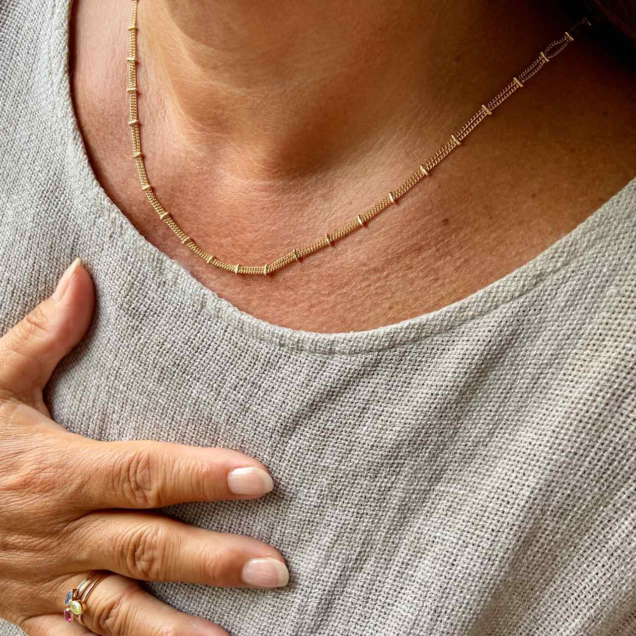 Colliers chaîne femme plaqué or