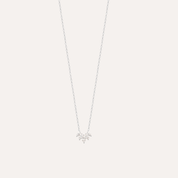 Collier argent zirconium