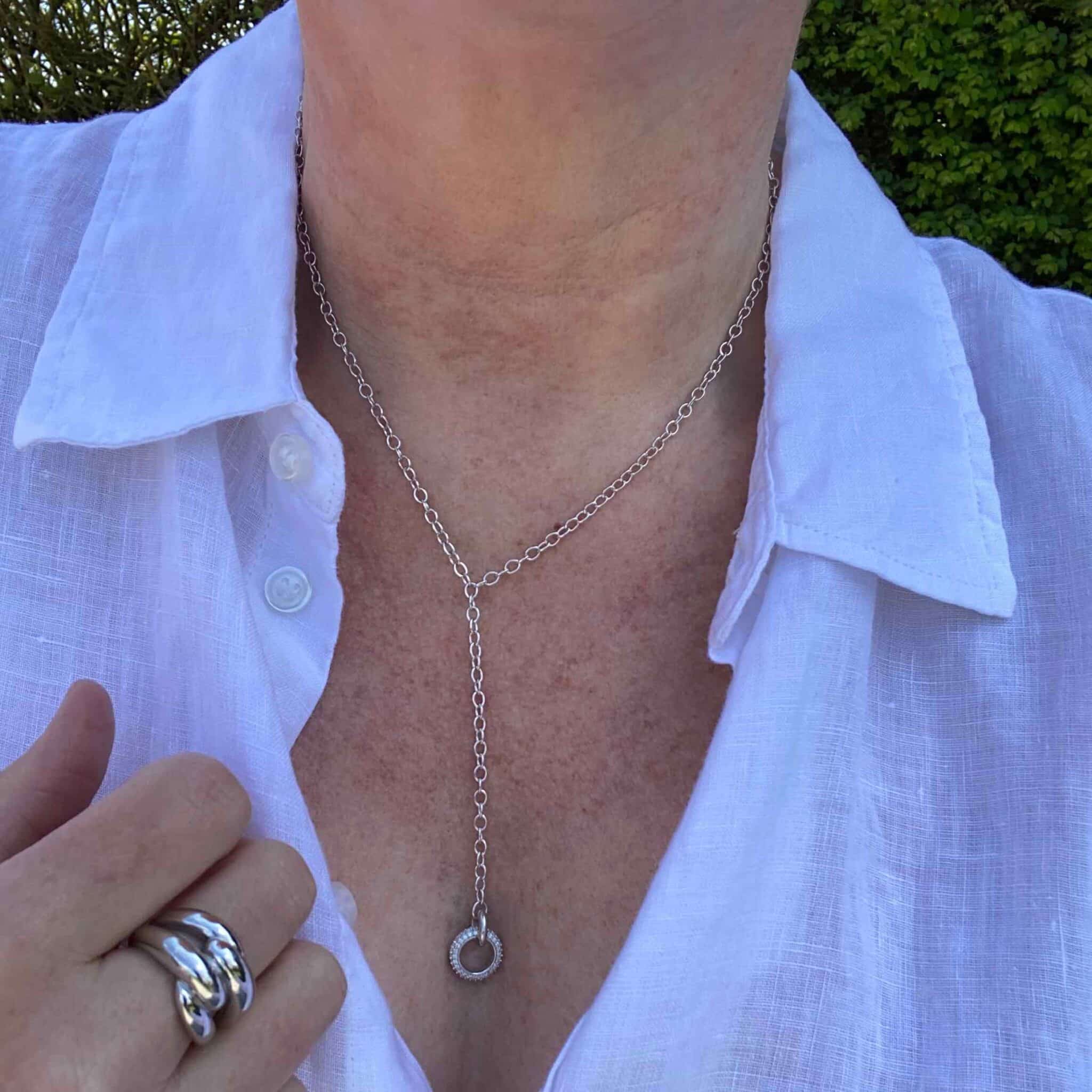 Collier argent femme