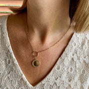 collier et pendentif plaqué or