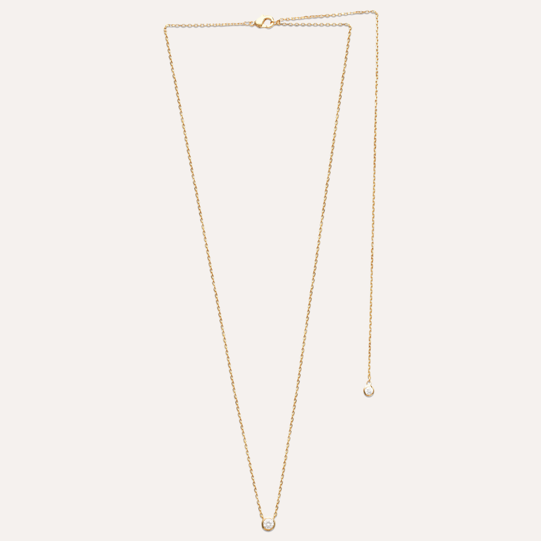 Collier dos nu plaqué or