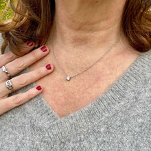 Collier argent brillant zircon