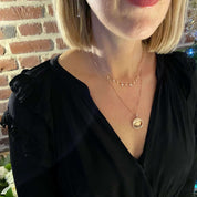 Pendentif plaqué or médaille