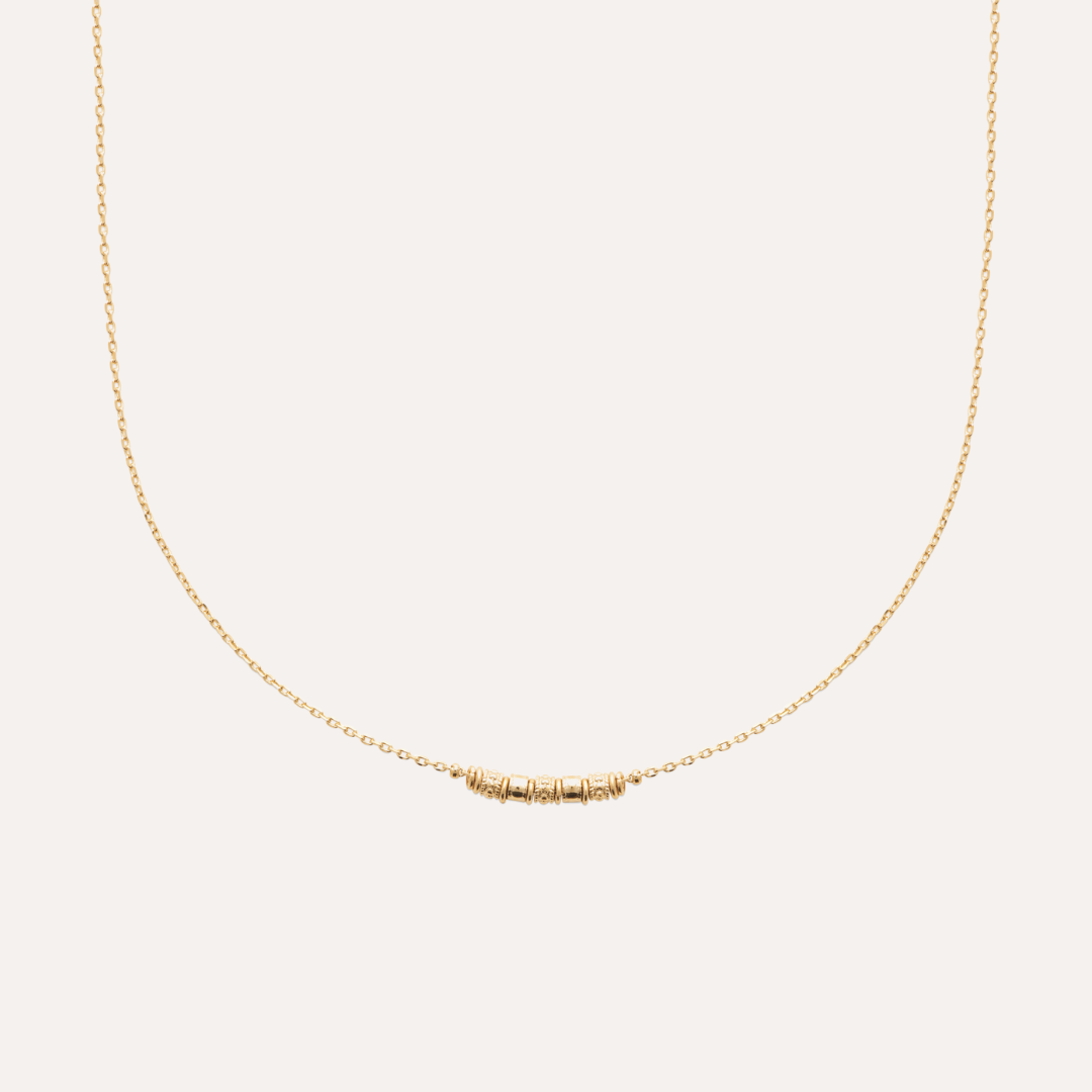 Collier plaqué or talisman