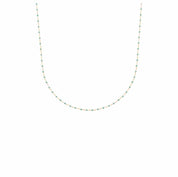 Collier perles miyuki vert