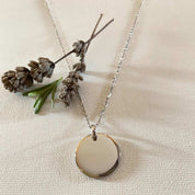 Collier médaille argent