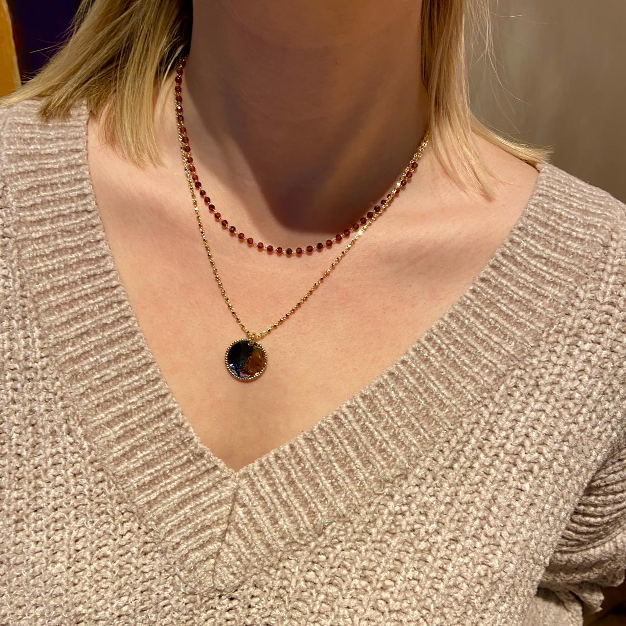 Collier plaqué or fantaisie de qualité