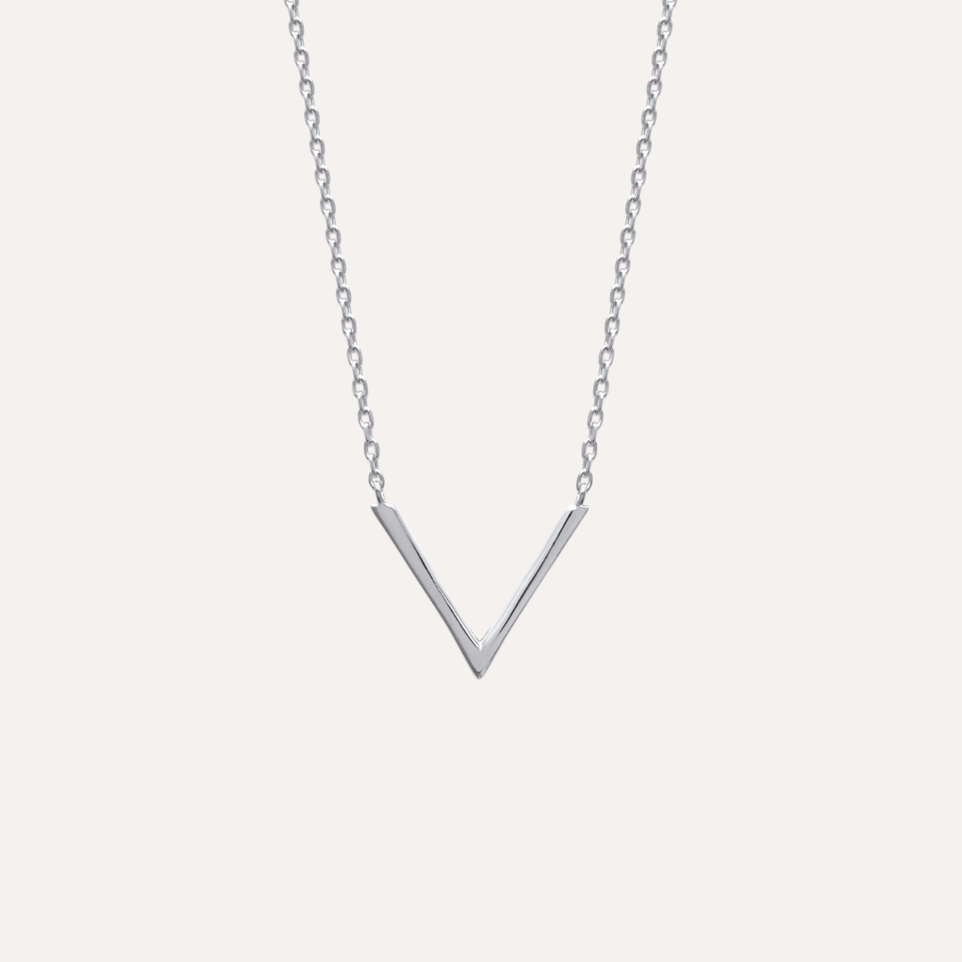 Collier argent V