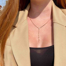 Collier cravate plaqué or