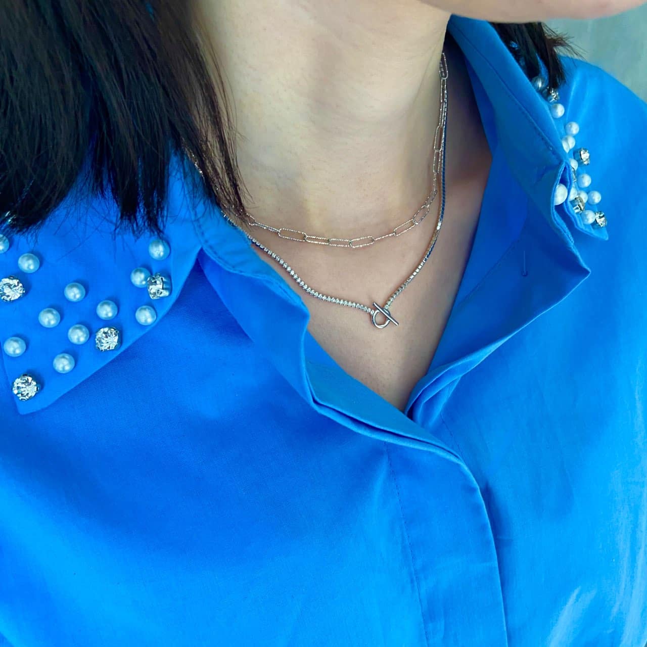 Les Bijoux Chics collier cercle argent