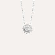 Collier argent soleil