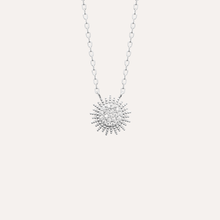 Collier argent soleil