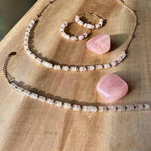 Collier Gwendoline quartz rose