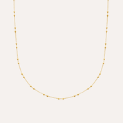 Collier chaine boule plaqué or