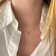 Collier coeur argent zirconium