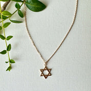 Collier homme étoile de David