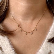 Collier étoiles plaqué or